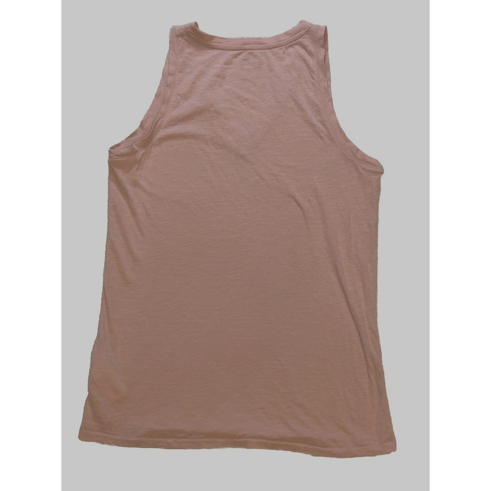 Madewell Whisper Cotton V-Neck Tank Top Pink Slub Knit Sleeveless Shirt XS - Picture 10 of 15